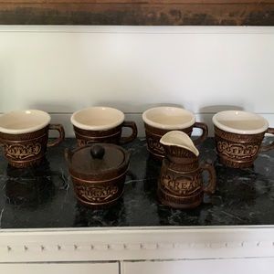 Vintage Coffee set with creamer and sugar